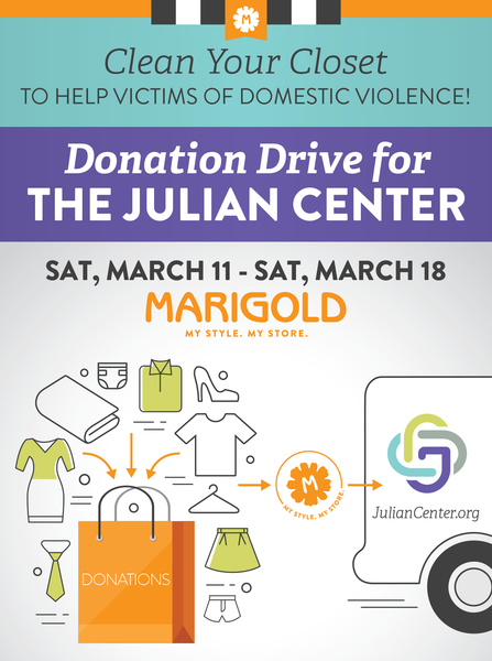 Julian Center Donation Drive, thru March 18, 2023