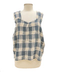 Jaded Gypsy GINGHAM WEAVING ABOUT TANK