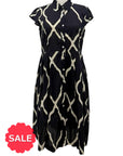 Handprint Dream COLLAR CAP SLEEVE DRESS - ORIGINALLY $99