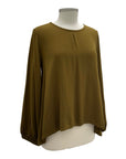 Bryn Walker LONG SLEEVE CREPE BLOUSE