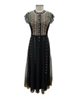 Johnny Was MIDI MESH DRESS/SLIP LUISELLA
