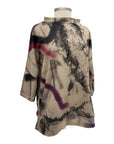 Ozai N Ku MOCK NECK PRINT TOP
