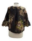 Bryn Walker TAFFETA BELL SLEEVE BLOUSE FRANCINE