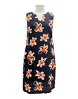 Foil PRINT TANK DRESS LINEN