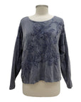 Krista Larson CROP EMBROIDERED GARDEN TEE