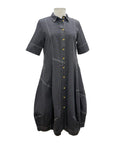 Alembika SHORT SLEEVE BUBBLE DRESS