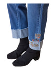 Habitat DENIM EMBROIDERED CUFFED JEAN