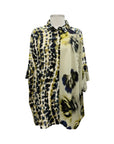 Alembika SHORT SLEEVE MULTI PRINT BLOUSE