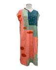 Three Potato V NECK CAP SLEEVE DRESS