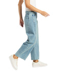 Tractr BARREL CROP DENIM