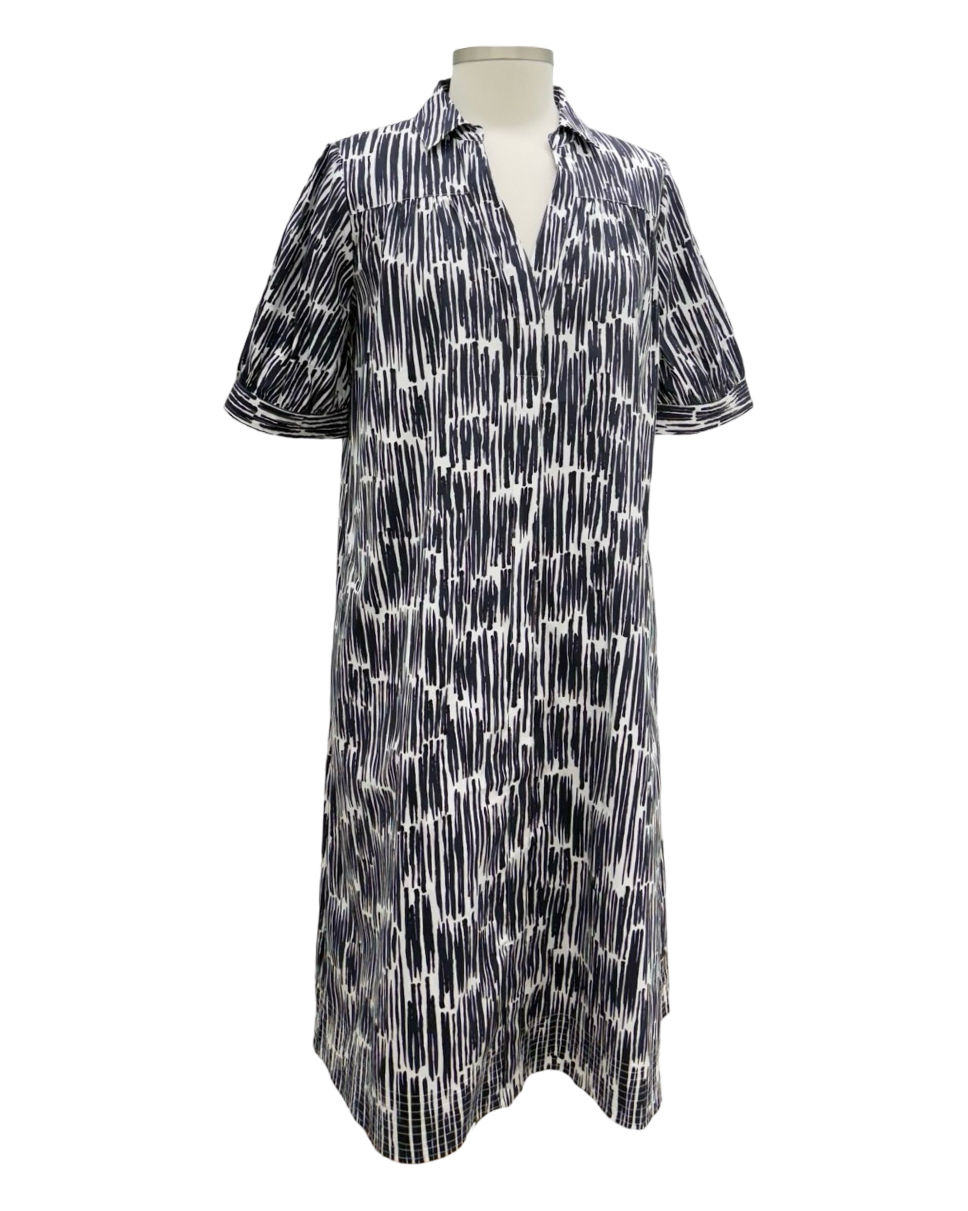 poplin short sleeve dress Off White Poplin Short Ruffle Sleeve Mini Dress