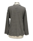 Fenini BLACK & WHITE STRIPE PANEL TOP - ORIGINALLY $99