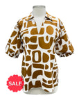 Foil SHORT SLEEVE PRINT BLOUSE - Originally $109