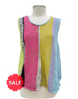 Red Thread STRIPE VEST TOPPER SWEATER - Originally $329