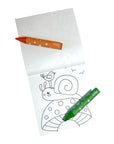 ooly CARRY ALONG CRAYON & COLORING BOOK SET GARDEN PALS
