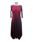 Vanite 3/4 SLEEVE PLEAT OMBRE DRESS