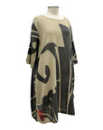 Yasuko CRINKLE SHORT SLEEVE TUNIC DRESS
