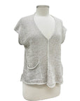 Red Thread V NECK CAP SEEVE SWEATER