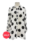Moonlight DOT BLOUSE - Originally $125