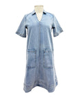 Foil SHORT SLEEVE JEAN DRESS