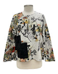 Inoah CREW POCKET QUILT TOP JOELLE PRINT