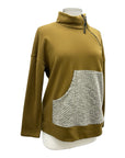 Chalet ZIP POCKET MIX FABRIC TOP AUBREE