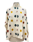 M Squared MANDARIN SWING DOT SHIRT