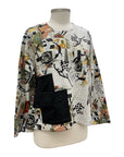 Inoah CREW POCKET QUILT TOP JOELLE PRINT