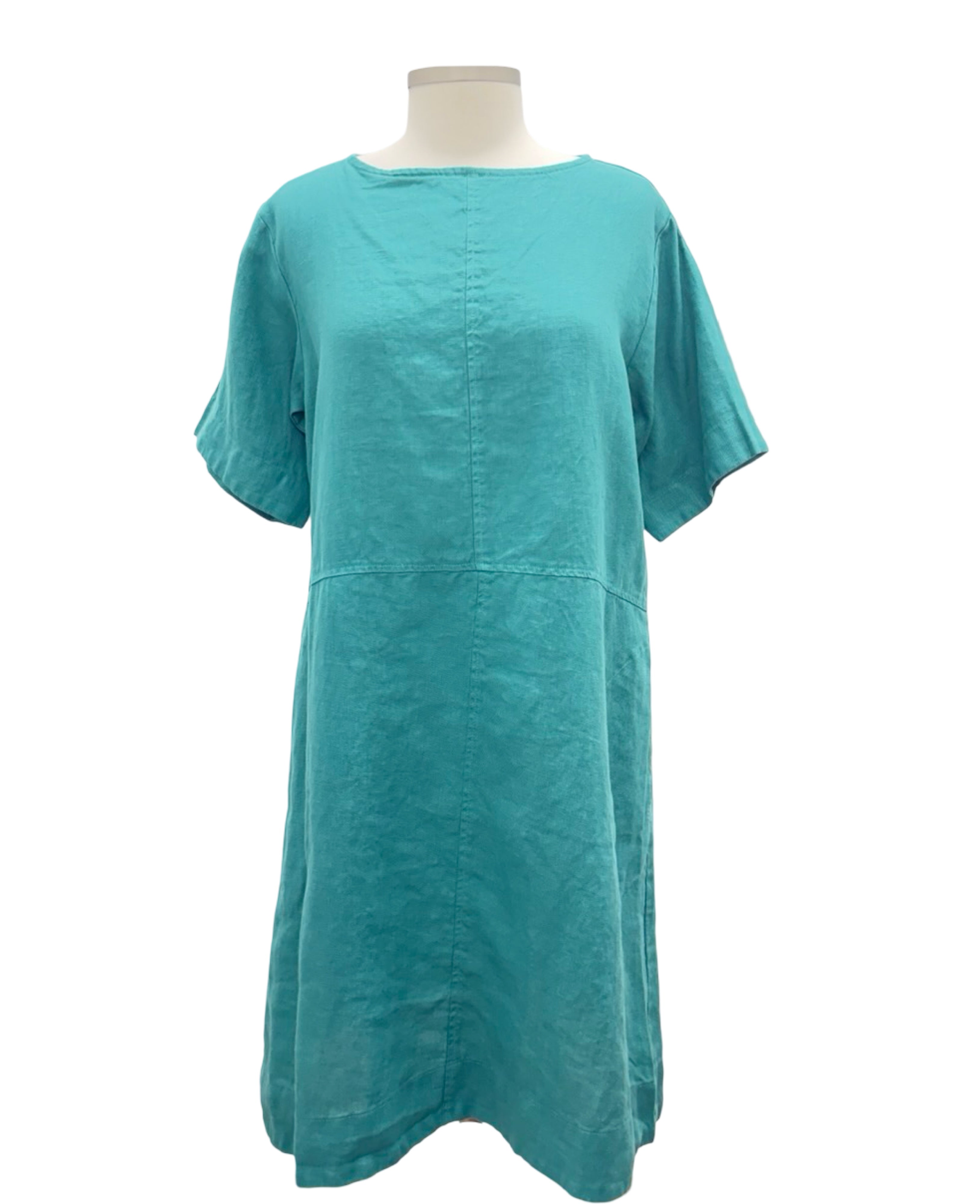 Cut Loose SHORT SLEEVE RELAXED LINEN DRESS