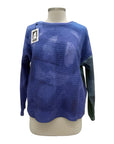Andrea Geer LONG SLEEVE CROP PIECED TOP