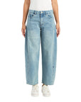Tractr BARREL CROP DENIM