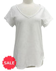 Cut Loose RAW EDGE V NECK TOP - ORIGINALLY $79