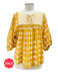 Little Journeys LONG SLEEVE POET BLOUSE Originally $139
