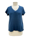 Cut Loose SHORT SLEEVE V NECK CROP TOP