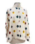M Squared MANDARIN SWING DOT SHIRT