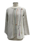 Red Thread ALINE CONTRAST TUNIC SWEATER BARRY
