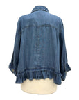 Ivy Jane DENIM RUFFLE BLOUSE