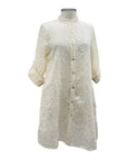 Blueberry EMBROIDEREDB TENCEL LONG BLOUSE