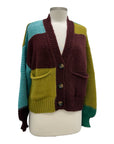 Alembika TWO TONE CARDI SWEATER