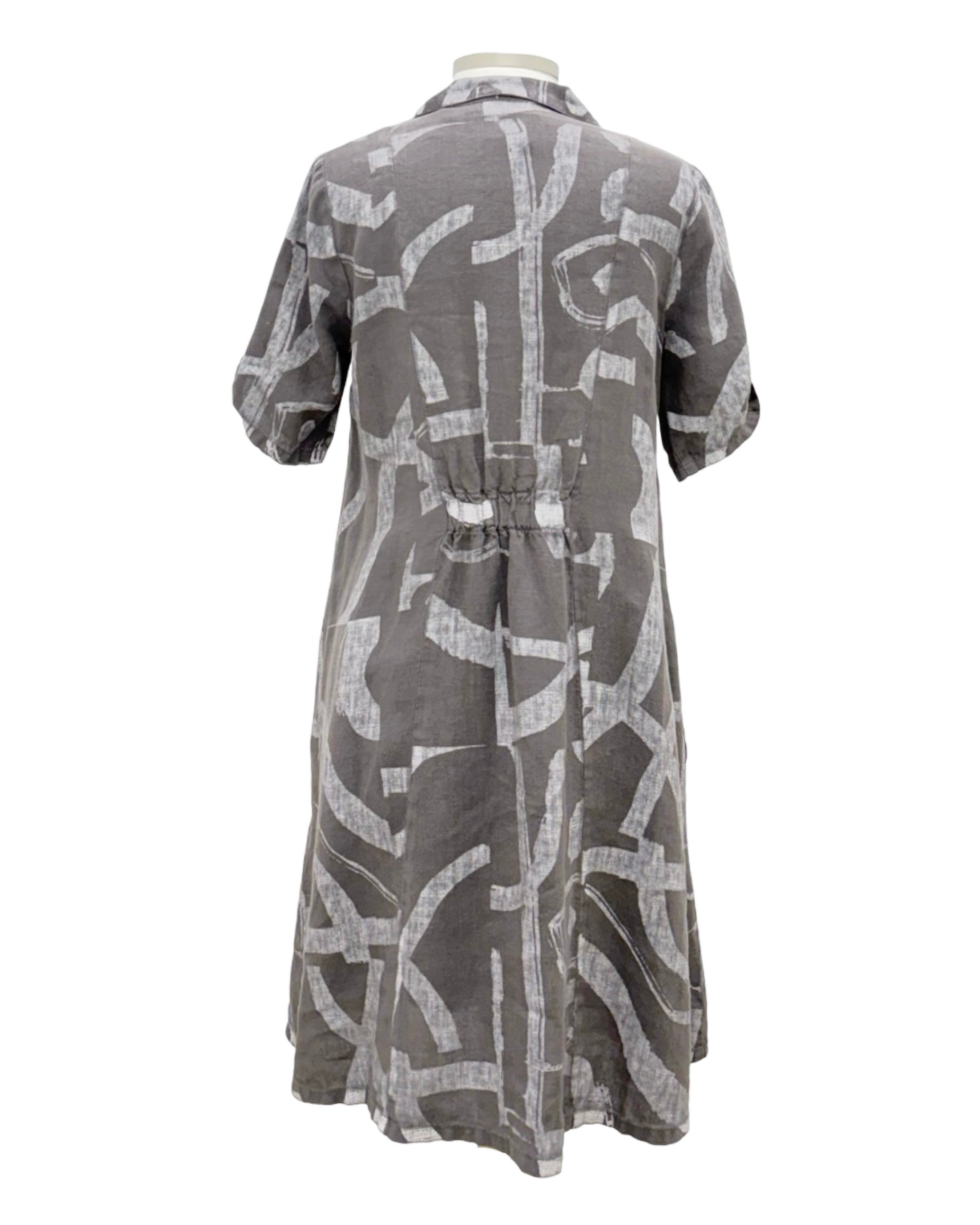 fenini linen dresses Fenini Embroidered Flair Dress