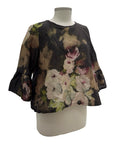 Bryn Walker TAFFETA BELL SLEEVE BLOUSE FRANCINE