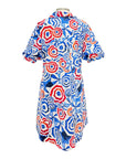 Foil SHORT SLEEVE COLLAR DRESS