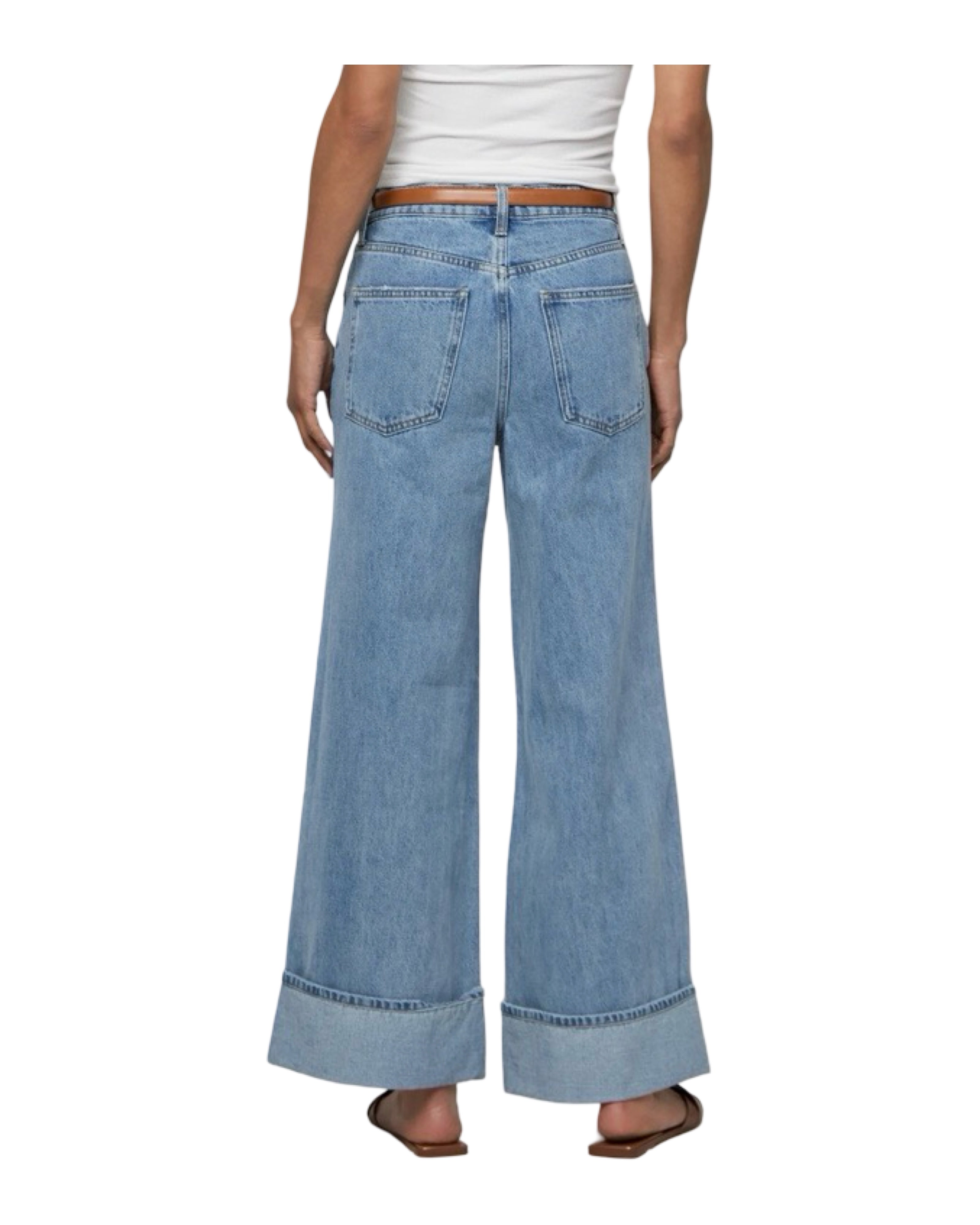 SALE！！IENA Junco Parisメタルミニporch Oliver Logan HI WAIST CUFF WIDE LEG JEAN PARKER – Marigold Clothing