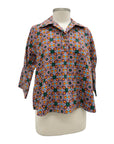Ivy Jane CROP PULLOVER BLOUSE PRINT