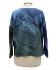 Andrea Geer LONG SLEEVE CROP PIECED TOP