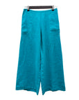 Fenini LINEN FLAT FRONT CROP PANT