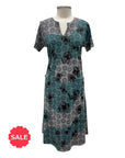 Inoah SHORT SLEEVE NOTCH PETAL DRESS - ORIGINALLY $115