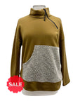 Chalet ZIP POCKET MIX FABRIC TOP AUBREE - ORIGINALLY $155 ๐ต