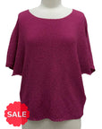 Vanité SHORT SLEEVE PEBBLE BLOUSE - ORIGINALLY $110 🔵