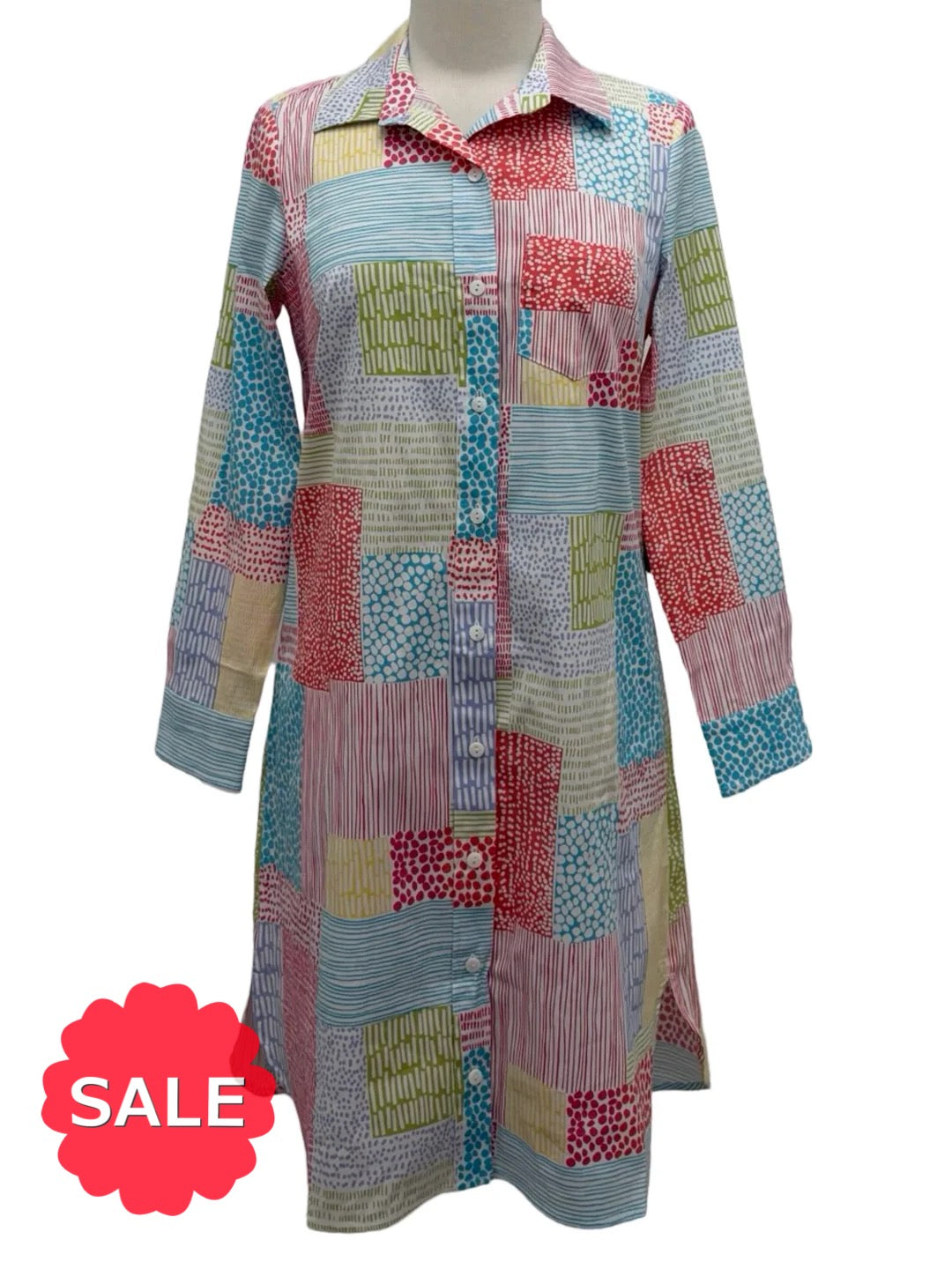 Habitat CAFE DRESS PATCHWORK - ORIGINALLY $109 🔵